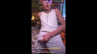 Cumming on Tiktok LIVE , TIKTOK LIVE CUMMING jerkin on Tiktok live showing cock on Tiktok live bulge